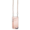 Chelsea | Metal chain strap with blush pink | lizard vegan leather | Hera cases 