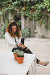 Coco | Metal chain strap | Black vegan leather | Hera cases